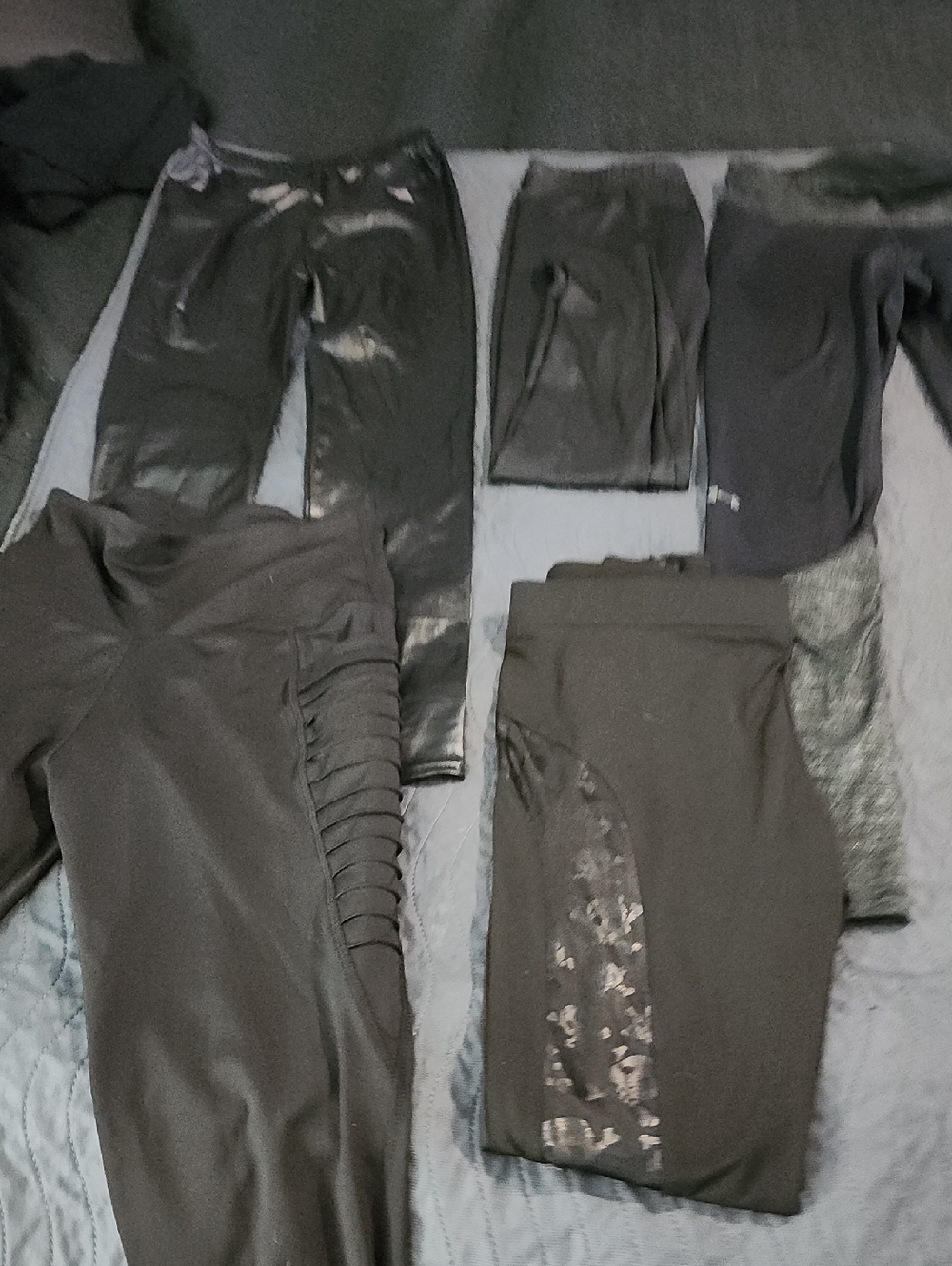 Assorted Black Activewear Leggings - 5 Piece Lot